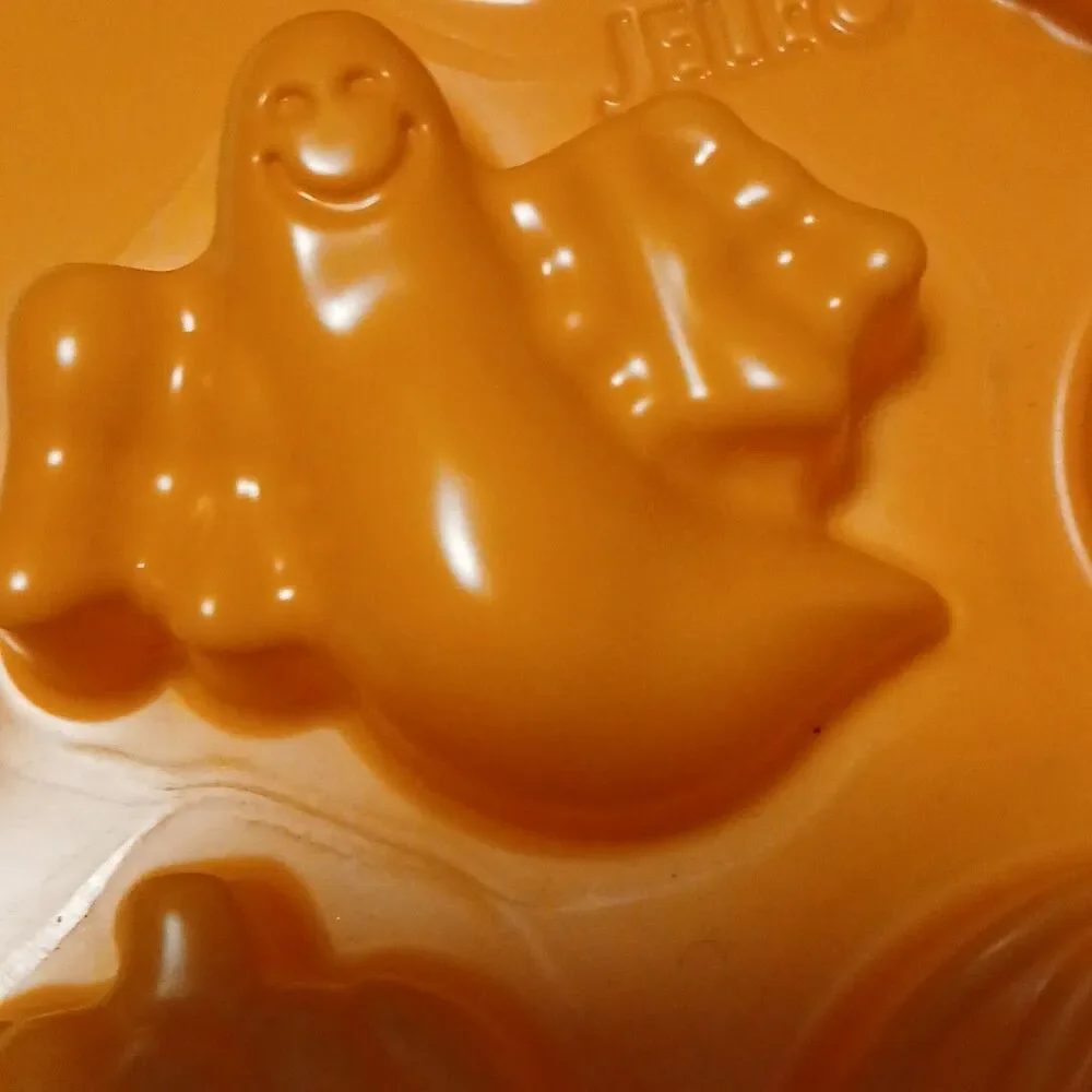 Jello jiggler Orange Halloween Jello mold Bat/Skull/spider/pumpkin/ghost